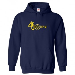 45 RPM Classic Unisex Kids and Adults Pullover Hoodie For Music Fans